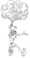 A coloring page of the hunchback of notre dame
